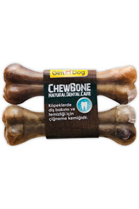 GimDog Mordimi Naturel Press Kemik 14cm 2li - Thumbnail