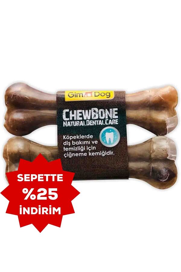 GimDog Mordimi Naturel Press Kemik 14cm 2li 