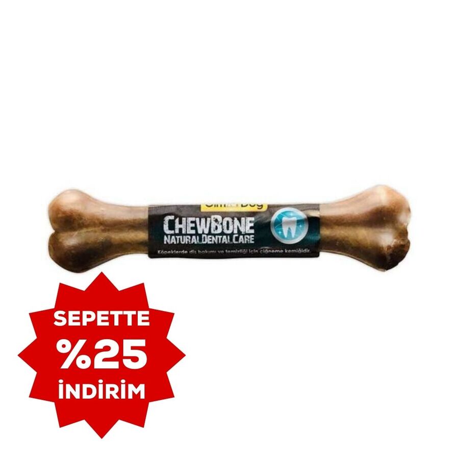 Gimdog Mordimi Press Köpek Ödül Kemiği 25cm Natural