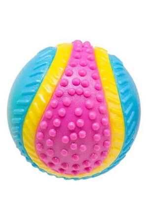 GIMDOG - Gimdog Renkli ve Sesli Top Köpek Oyuncağı 8,25cm