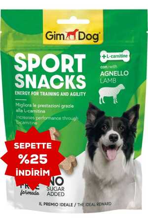 GimDog Sport Snacks Kuzu Etli L-Carnitinli Tablet Köpek Ödül Maması 60gr