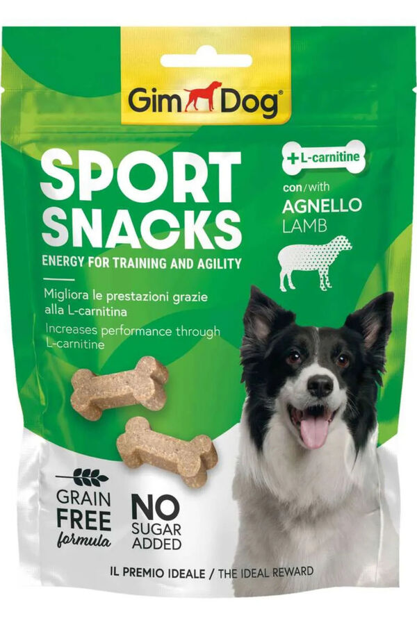 GimDog Sport Snacks Kuzu Etli L-Carnitinli Tablet Köpek Ödül Maması 60gr