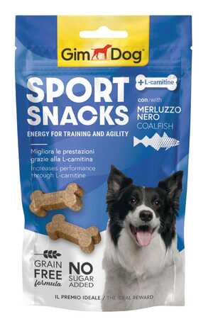 GIMDOG - GimDog SportSnacks Kömür Balıklı L-Carnitinli Tablet Köpek Ödül Maması 60gr GIMDOG - GimDog SportSnacks Kömür Balıklı L-Carnitinli Tablet Köpek Ödül Maması 60gr