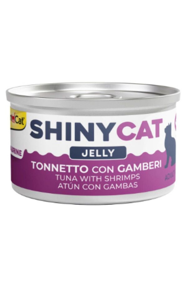 GimCat Shinycat Ton Balıklı ve Karidesli Kedi Konservesi 70gr