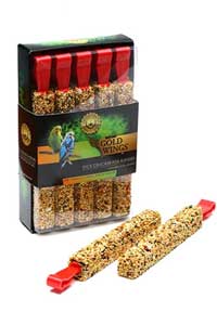 GOLDWİNGS - Gold Wings Premium Ballı Meyveli Muhabbet Kuşu Krakeri 1