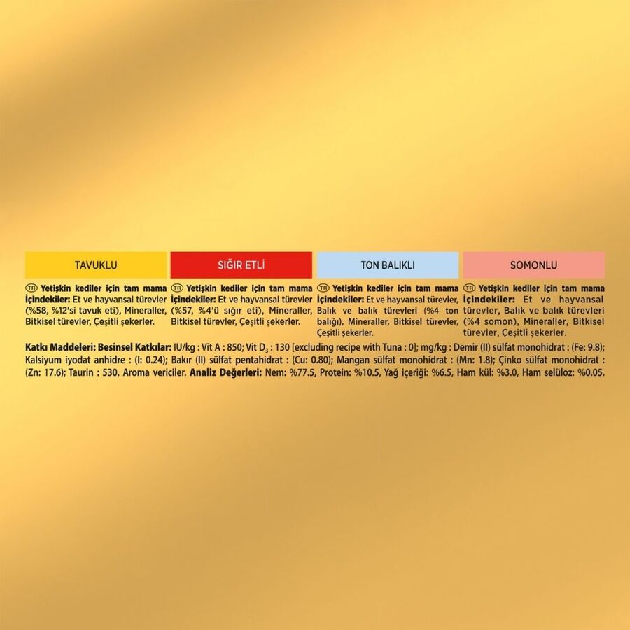 Gourmet Gold Kıyılmış Karışık Etli Kedi Konservesi 85gr 8 Adet