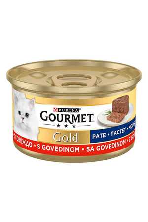 GOURMET - Gourmet Gold Kıyılmış Sığır Etli Yetişkin Kedi Konservesi 85gr GOURMET - Gourmet Gold Kıyılmış Sığır Etli Yetişkin Kedi Konservesi 85gr