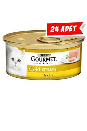 GOURMET - Gourmet Gold Kıyılmış Tavuk Etli Yetişkin Kedi Konservesi 24x85gr (24lü) GOURMET - Gourmet Gold Kıyılmış Tavuk Etli Yetişkin Kedi Konservesi 24x85gr (24lü)