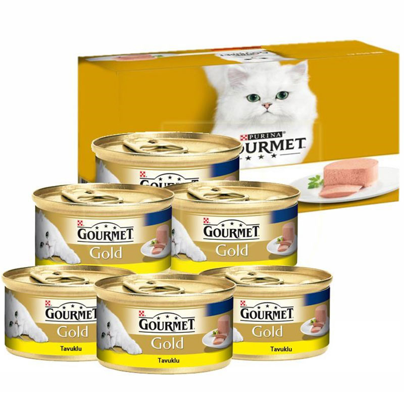 Gourmet Gold Kıyılmış Tavuklu Yetişkin Kedi Konservesi 6x85gr Gourmet Gold Kıyılmış Tavuklu Yetişkin Kedi Konservesi 6x85gr