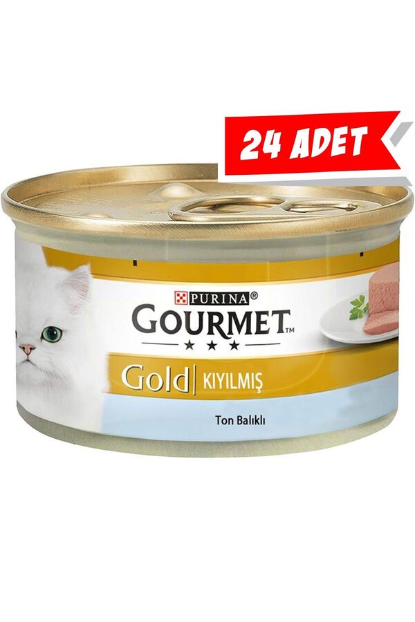Gourmet Gold Kıyılmış Ton Balıklı Yetişkin Kedi Konservesi 24x85gr 24lü