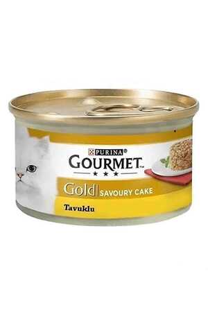 GOURMET - Gourmet Gold Savoury Cake Parça Etli Tavuklu Yetişkin Kedi Konservesi 85gr