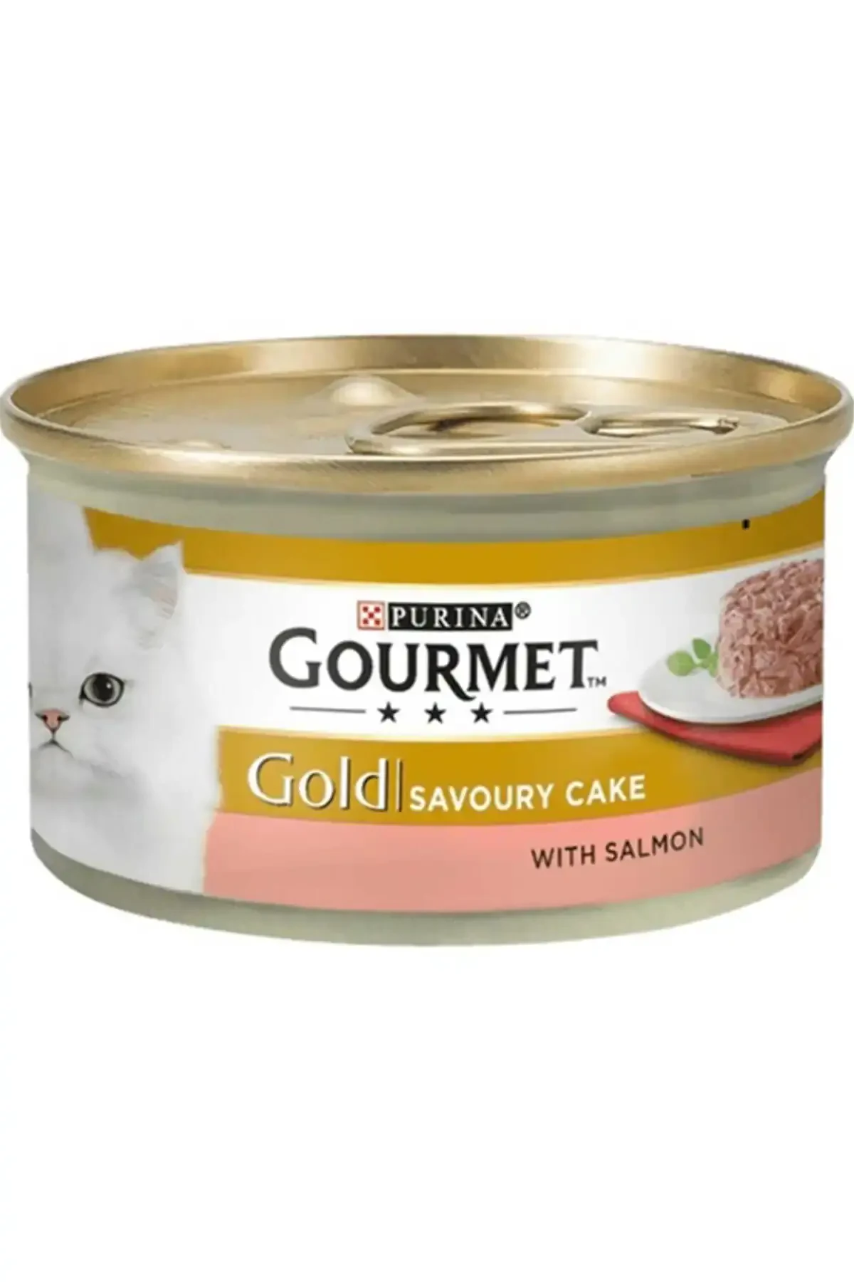 Gourmet Gold Savoury Cake Somonlu Yetişkin Kedi Konservesi 85gr