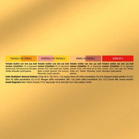 Gourmet Gold Parça Etli Karışık Çeşitli Kedi Konservesi 85gr (8 Adet) - Thumbnail (3)
