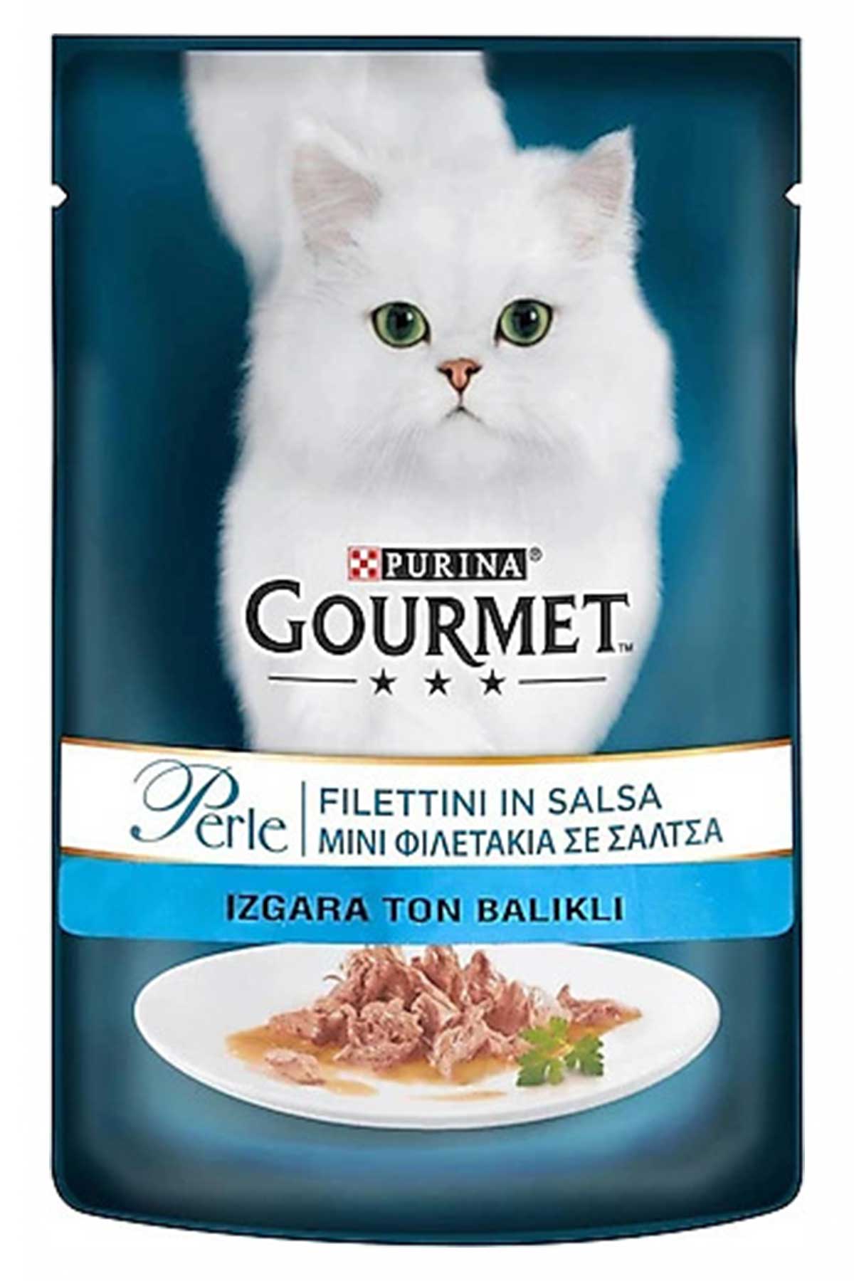 Gourmet Perle Parça Etli Izgara Ton Balıklı Yetişkin Kedi Konservesi 85gr