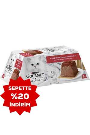 Gourmet Revelations Sığır Etli Kedi Konservesi 2x57gr - Thumbnail