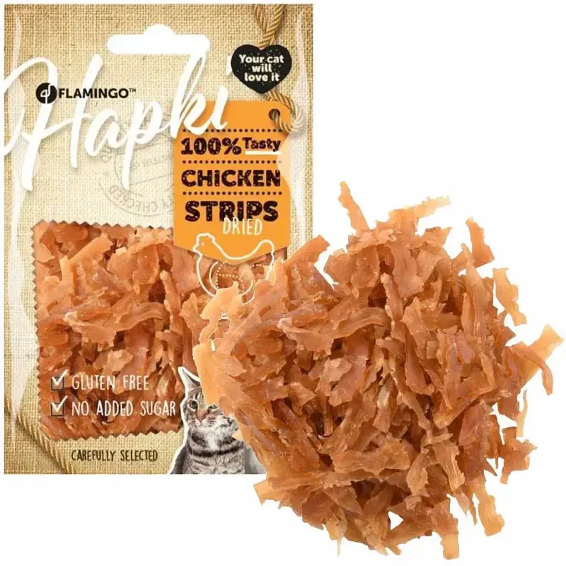 FLAMINGO - Hapki Tavuklu Şerit Kedi Ödül Maması 50gr FLAMINGO - Hapki Tavuklu Şerit Kedi Ödül Maması 50gr