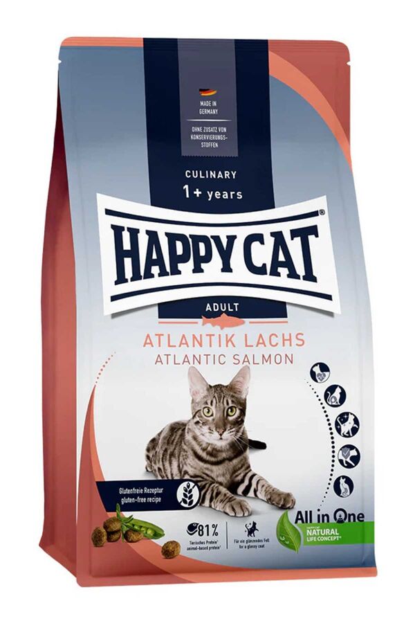 Happy Cat Culinary Atlantic Lachs Somonlu Yetişkin Kedi Maması 4kg - 1