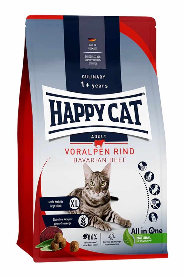 Happy Cat Culinary Voralpen Rind Biftekli Yetişkin Kedi Maması 4kg - 1