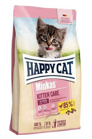 HAPPY CAT - Happy Cat Minkas Kitten Care Tavuklu Yavru Kedi Maması 10kg