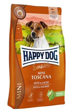 HAPPY DOG - Happy Dog Mini Toscana Ördekli ve Somon Balıklı Küçük Irk Yetişkin Köpek Maması 4kg