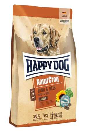 HAPPY DOG - Happy Dog NaturCroq Biftek Etli ve Pirinçli Yetişkin Köpek Maması 15kg