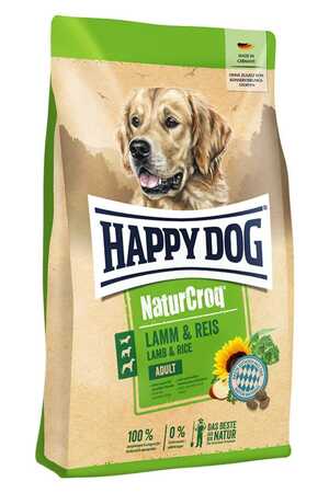 HAPPY DOG - Happy Dog NaturCroq Kuzu Etli ve Pirinçli Köpek Maması 15kg