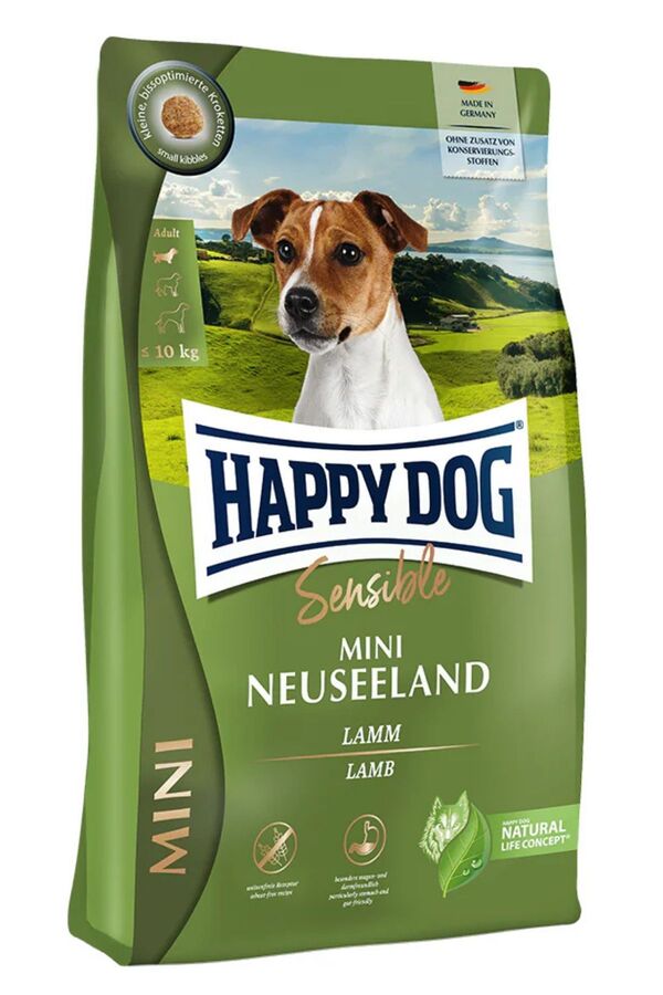 Happy Dog Sensible Neuseeland Kuzu Etli Küçük Irk Yetişkin Köpek Maması 4kg