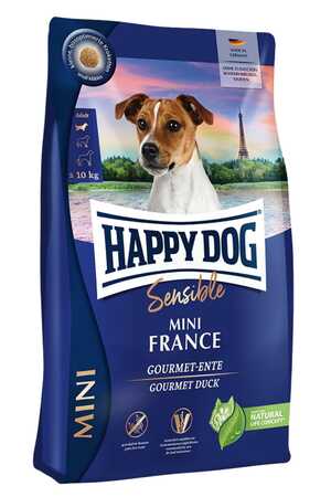 HAPPY DOG - Happy Dog Sensible Mini France Ördekli Hassas Sindirim Sistemi Destekleyici Yetişkin Köpek Maması 4kg