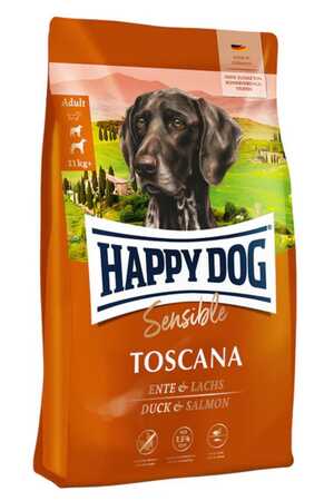 HAPPY DOG - Happy Dog Toscana Ördek Etli ve Somonlu Orta ve Büyük Irk Yetişkin Köpek Maması 12.5kg