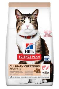 HILLS - Hills Culinary Creations Somon ve Havuçlu Yetişkin Kedi Maması 1,5kg HILLS - Hills Culinary Creations Somon ve Havuçlu Yetişkin Kedi Maması 1,5kg