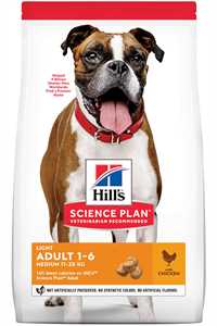 Hills Light Tavuklu Orta Irk Yetişkin Köpek Maması 14kg - Thumbnail