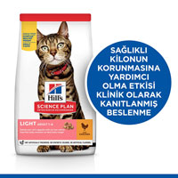 Hills Light Düşük Kalorili Tavuklu Yetişkin Kedi Maması 3kg - Thumbnail
