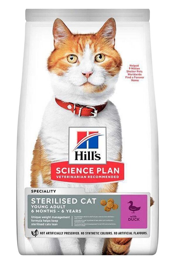 Hills Ördek Etli Kısırlaştırılmış Kedi Maması 3kg