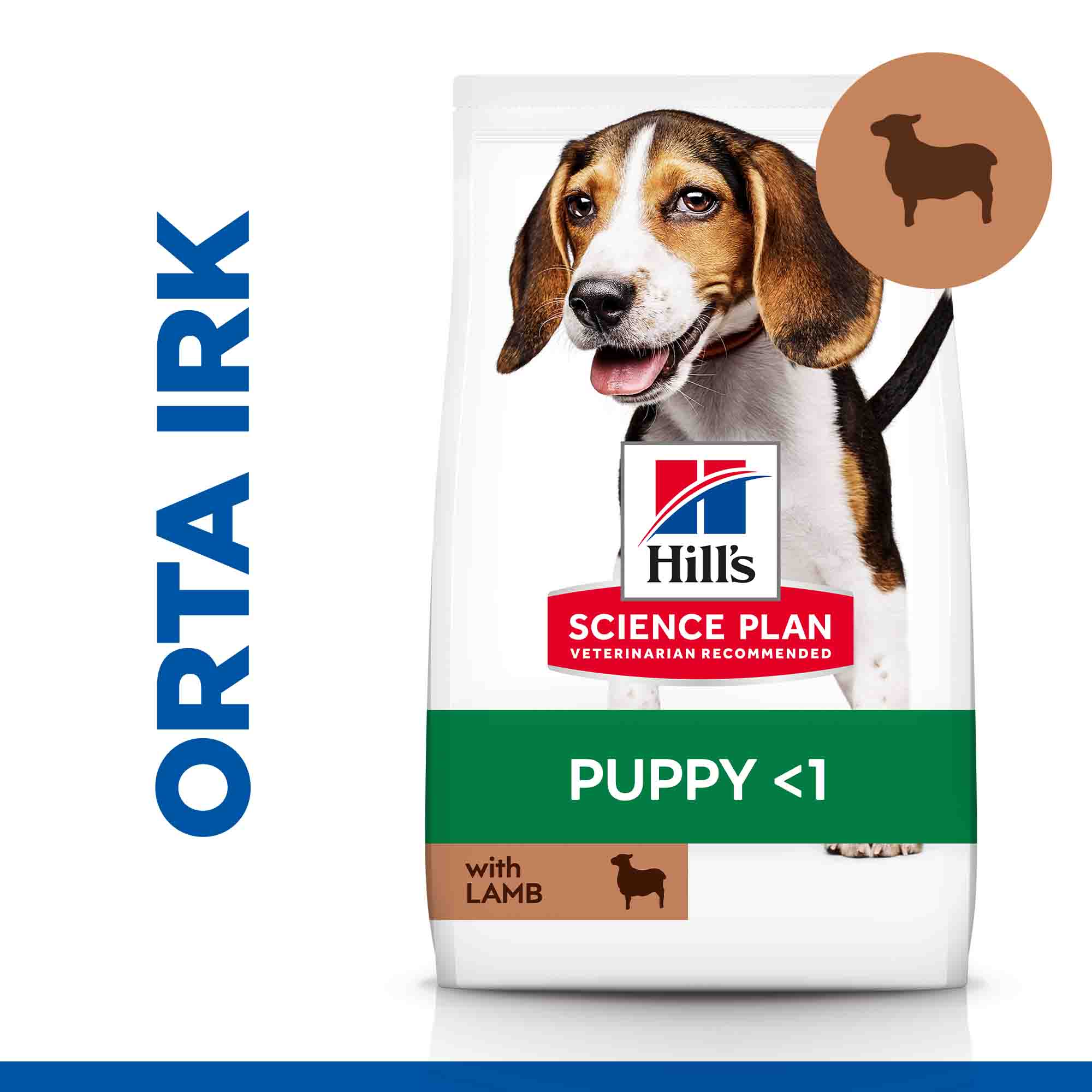 Hills Puppy Kuzu Etli Orta Irk Yavru Köpek Maması 2,5kg - 2