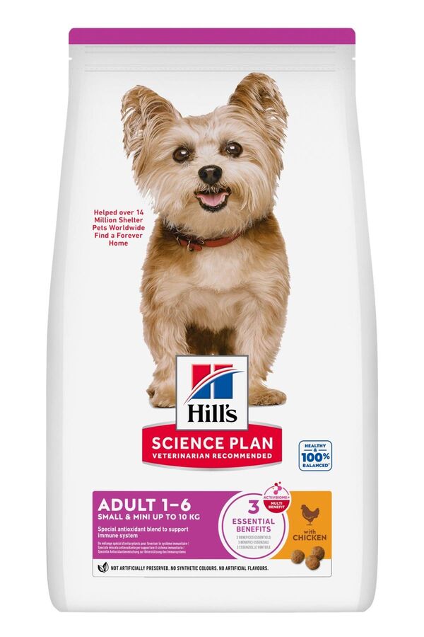 Hills Tavuklu Küçük ve Mini Irk Yetişkin Köpek Maması 3kg