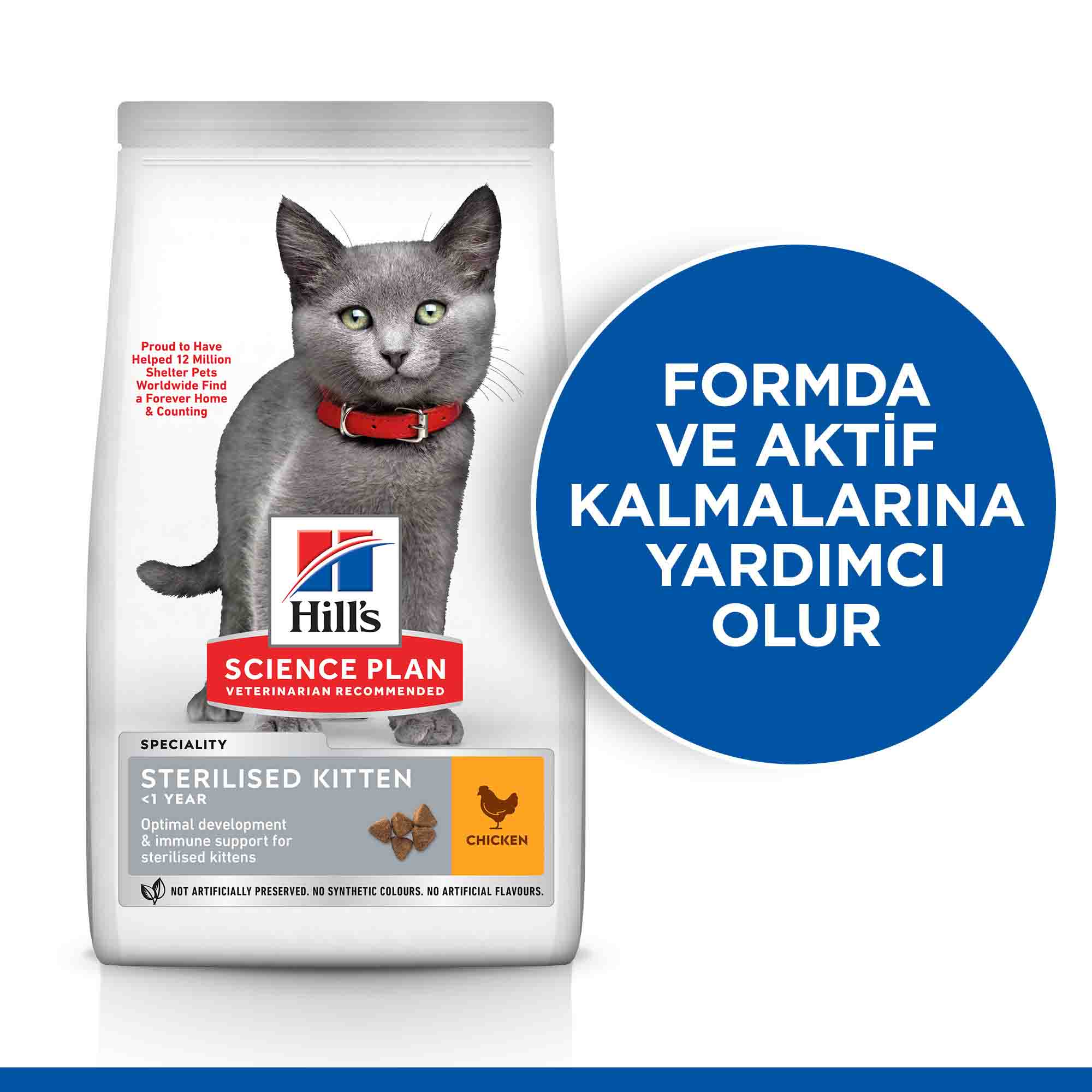 Hills Sterilised Kitten Tavuklu Kısırlaştırılmış Yavru Kedi Maması 10kg
