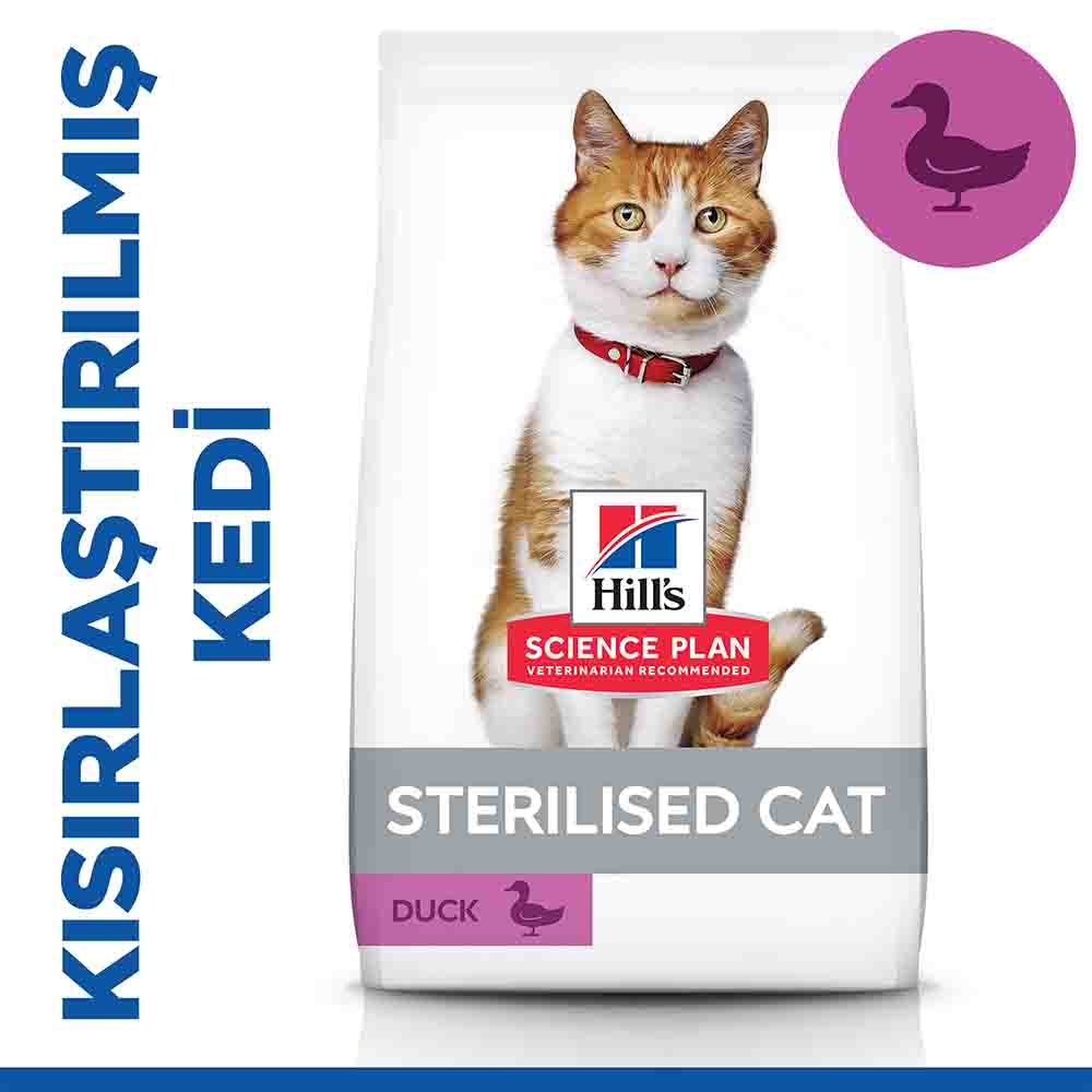 Hills Ördek Etli Kısırlaştırılmış Kedi Maması 1,5kg