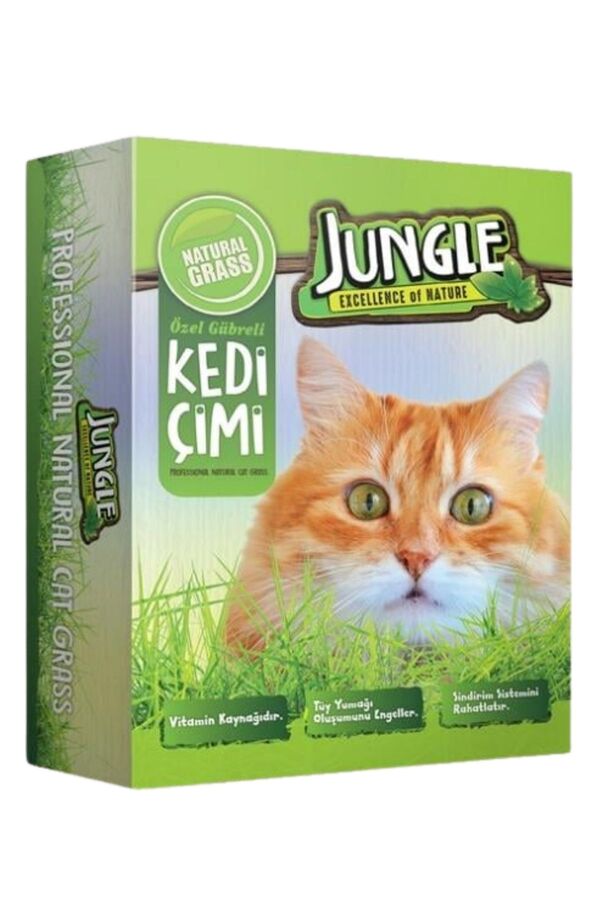 Jungle Kedi Çimi Kutulu Fileli