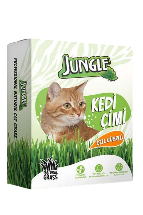 Jungle Kedi Çimi Kutulu Fileli