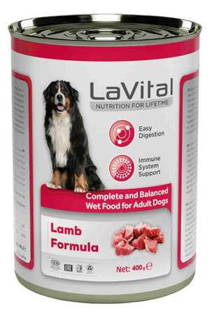 LAVITAL - Lavital Kuzu Etli Yetişkin Köpek Konservesi 400gr