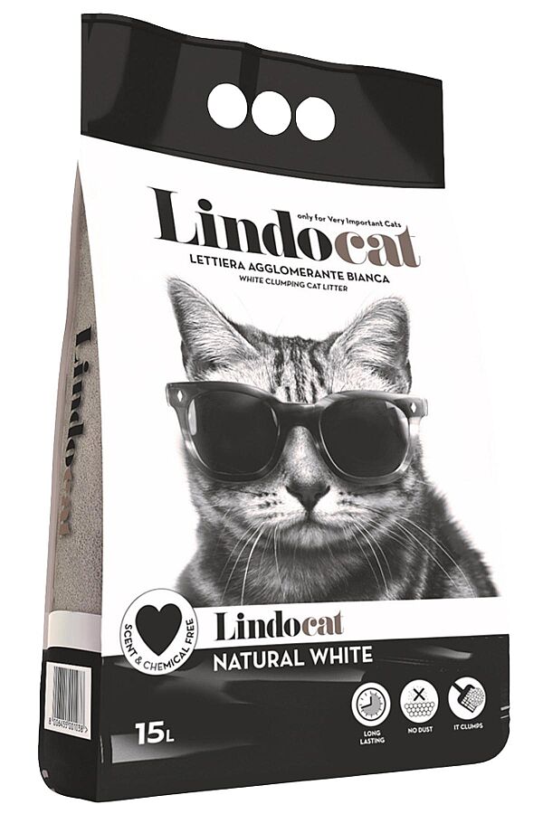 Lindocat Natural Kalın Taneli Kokusuz Topaklanan Kedi Kumu 10lt - 1