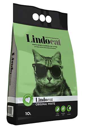 Lindocat Original İnce Taneli Kokusuz Topaklanan Kedi Kumu 10lt
