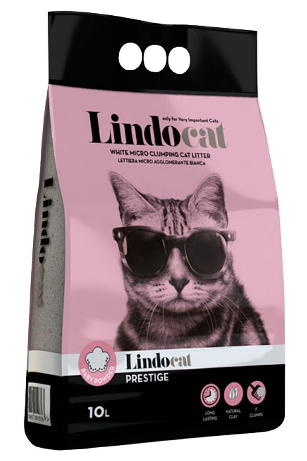 Lindocat Prestige Bebek Pudralı İnce Taneli Kedi Kumu 10lt - 1