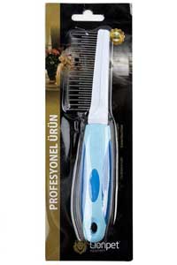 LIONPET - Lionpet Plastik Saplı Kıtık Açıcı Köpek Tarağı 