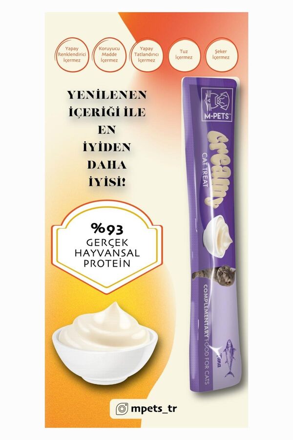 M-Pets Creamy Karışık Kedi Ödülü 15gr M-Pets Creamy Karışık Kedi Ödülü 15gr