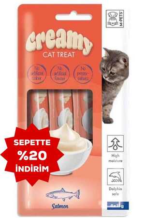 Creamy Somon Balıklı Kedi Ödülü 4x15gr