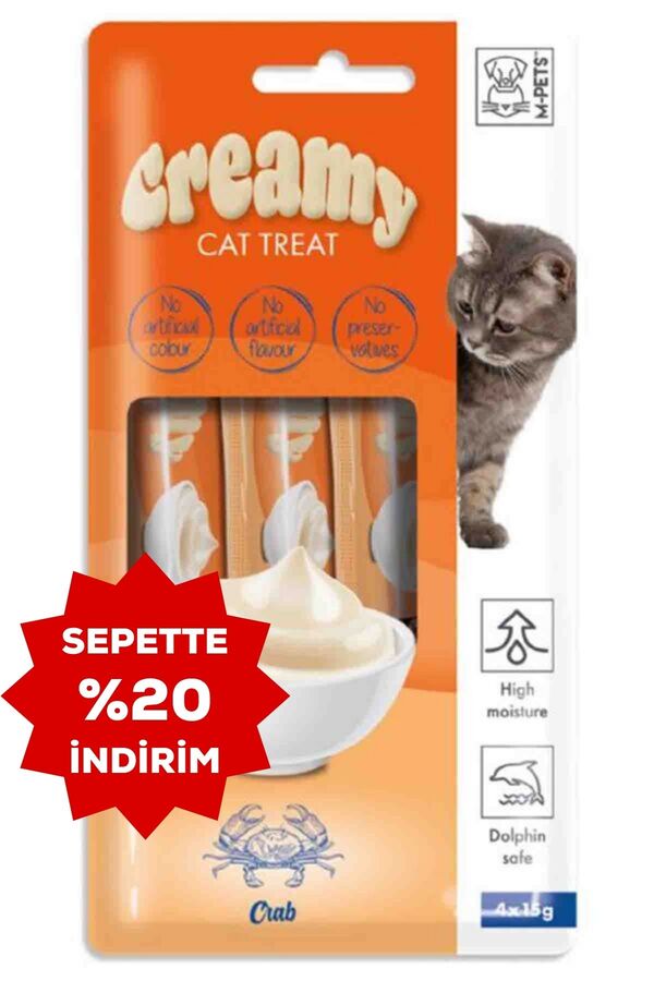 Creamy Yengeçli Kedi Ödülü 4x15gr