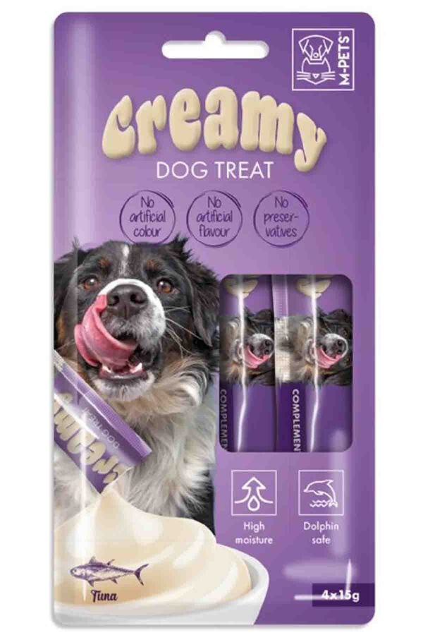 M-Pets Creamy Ton Balıklı Köpek Ödülü 4x15gr M-Pets Creamy Ton Balıklı Köpek Ödülü 4x15gr