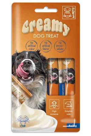 M-PETS - M-Pets Creamy Yengeçli Köpek Ödülü 4x15gr M-PETS - M-Pets Creamy Yengeçli Köpek Ödülü 4x15gr
