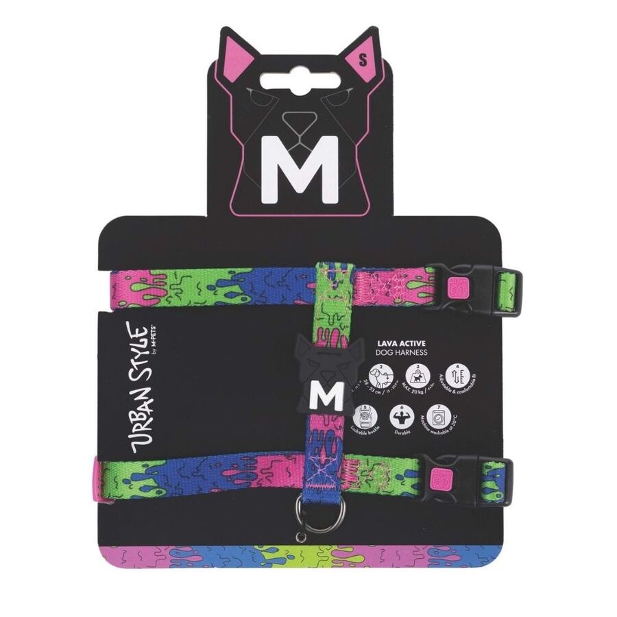 M-Pets Urbanstyle Lava Active Köpek Göğüs Tasması (S) - 1